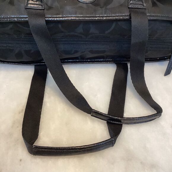 COACH Signature C Convertible Nylon Weekend or Diaper Bag Tote - Picture 10 of 16